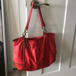 Authentic leather coach purse
